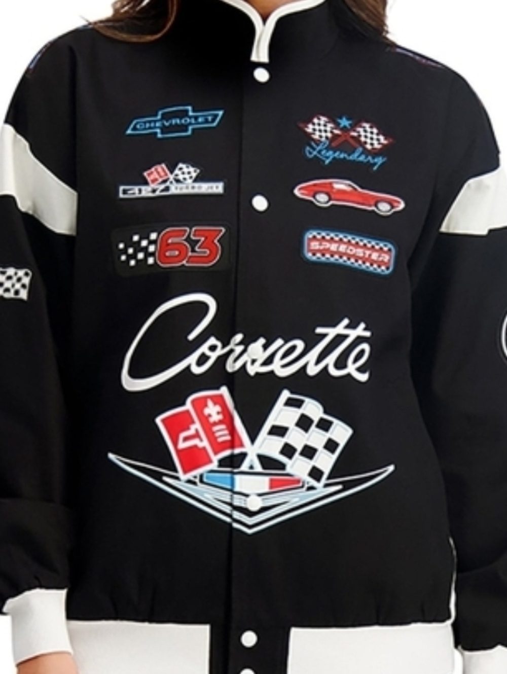 Unisex Black Jacket Oversize
